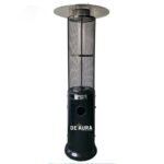 DEAURA HD ROUND FLAME GAS HEATER BLACK COLOR